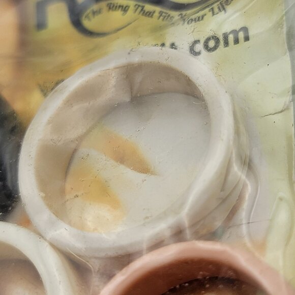 Rinfit Silicone Wedding Ring Band Set Of 5 Multicolor Unisex OS New - Picture 7 of 8